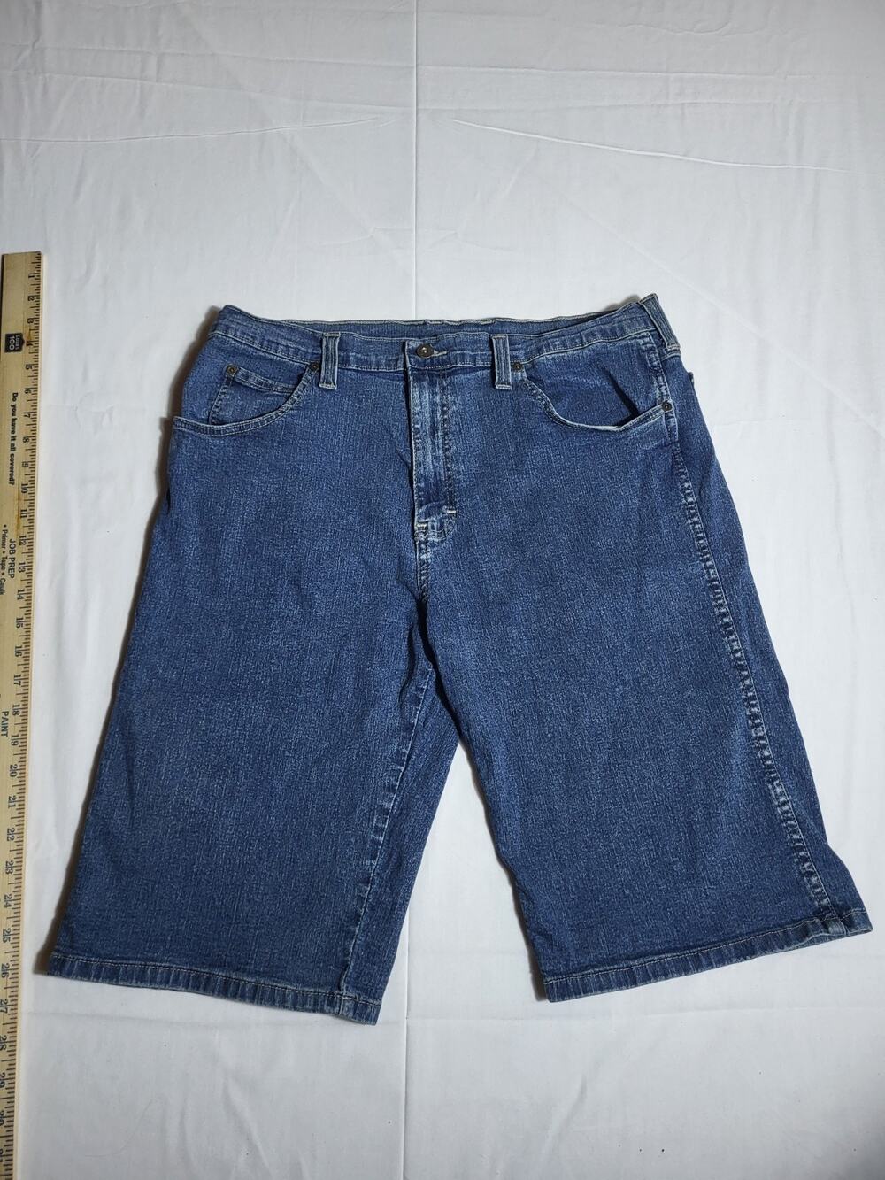 Dickies Denim Shorts Mens Size 38 Blue Relaxed Fit Carpenter Workwear Jean Short